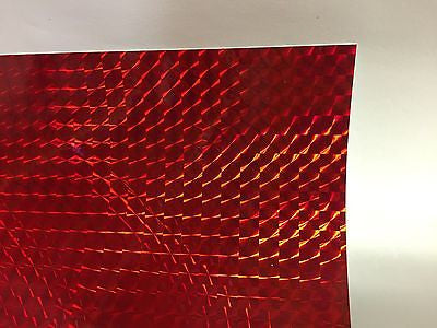 Sheets of Holographic PRISM Sign Vinyl, Choose Size and Color, 1/4" Mosaic
