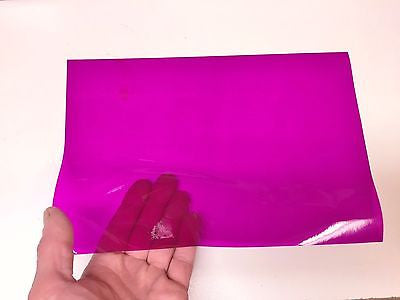 Transparent Vinyl Plastic Sheets, with Adhesive, Pick your color and size