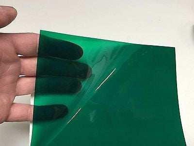 Transparent Vinyl Plastic Sheets, with Adhesive, Pick your color and size