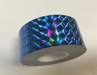 Holographic Prism Tape, 1 Inch x 25 feet, Choose Any Color,  1/4' Mosaic