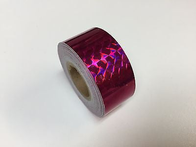 Prism Tape, 1/2 Inch x 25 feet,  Holographic 1/4"Mosaic Hoop Tape, Free Shipping