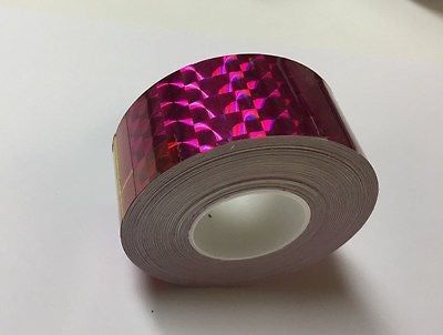Holographic Prism Tape, 1 Inch x 25 feet, Choose Any Color,  1/4' Mosaic