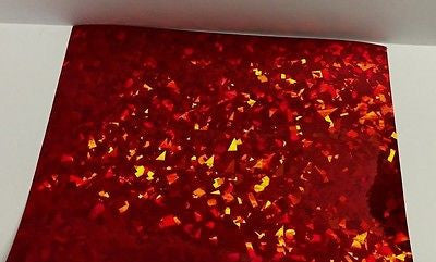 Holographic CRYSTAL Sign Vinyl, choose your size and color, Cracked Glass Ice