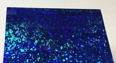 Small Sheets of  HoloCrystal Sign Vinyl , Holographic Crystal, Cracked Ice