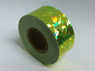 6 Rolls of HoloCrystal Tape, Your Choice of any 6 Colors, Holographic Tape, 1"x25ft ea