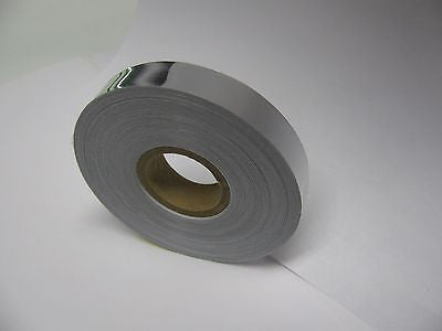 SuperBrite Polyester Chrome Tape, choose your size.  Near-Mirror Finish.