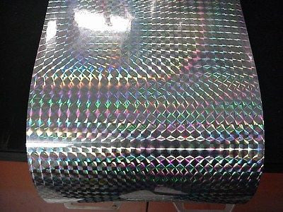 Sheets of Holographic PRISM Sign Vinyl, Choose Size and Color, 1/4" Mosaic