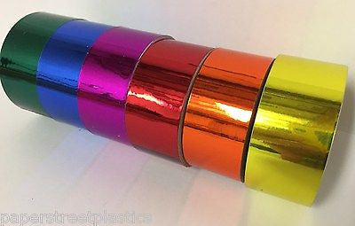 ANY 6 COLORS Chrome Look Vinyl Tape, 1/2 Inch x 25ft, Your Color Choice