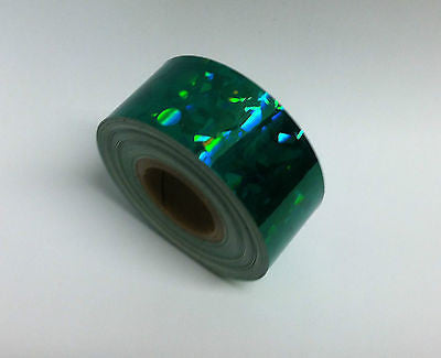 HoloCrystal Tape, choose your color and size, 50 foot rolls of Holographic Tape