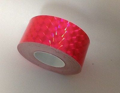 Holographic Prism Tape, 1 Inch x 25 feet, Choose Any Color,  1/4' Mosaic