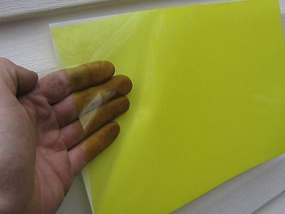 Transparent Vinyl Plastic Sheets, with Adhesive, Pick your color and size