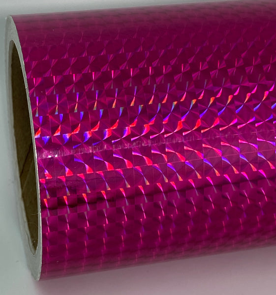 PRISM Holographic Sign Vinyl, 1/4" Mosaic,  Pick Color and Size,  12 and 24 inch wide rolls