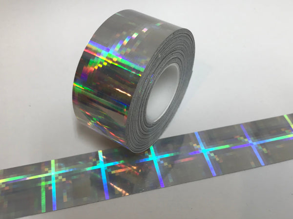 PLAID Holographic Tape, Choose Your Size and Color, Wild Iridescent tape