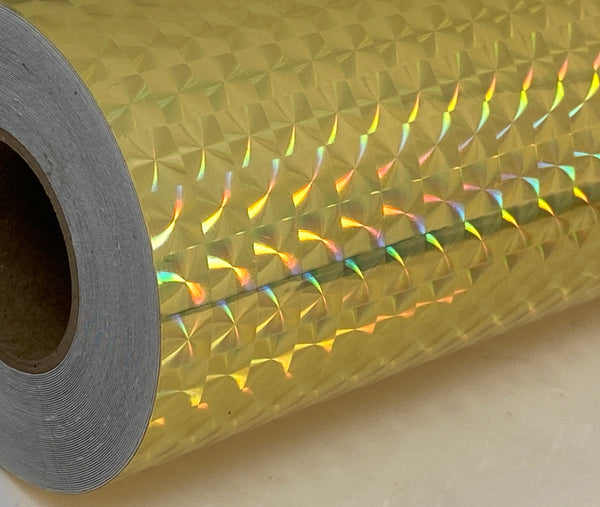 Wider Width Rolls of Prism Tape, Holographic 1/4" Mosaic, Iridescent Tape.