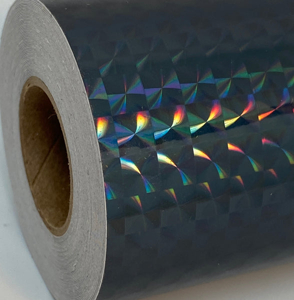 Wider Width Rolls of Prism Tape, Holographic 1/4" Mosaic, Iridescent Tape.
