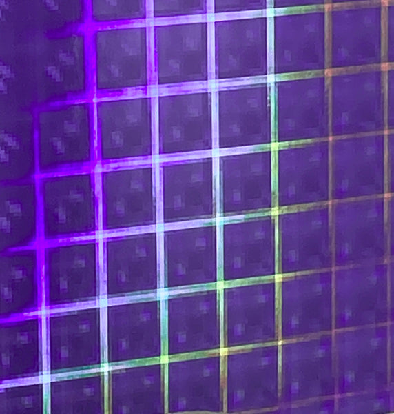 Sheets of PLAID Sign Vinyl, Holographic Hyperplaid, choose your color