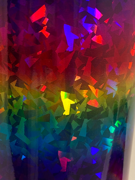 Multi Color Holographic Vinyls, choose pattern and size, 12" wide