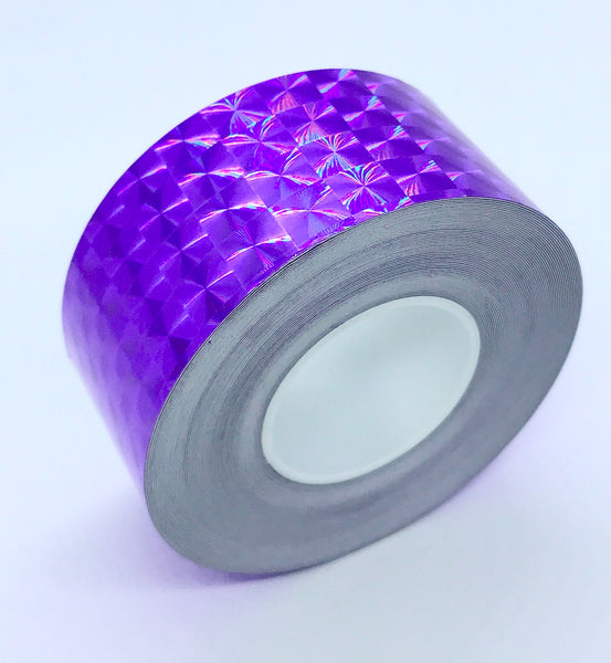 Holographic Prism Tape, 1 Inch x 25 feet, Choose Any Color,  1/4' Mosaic