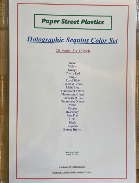 ALL 10 Sample Packs 8" x 12" sheets chromes, glittering