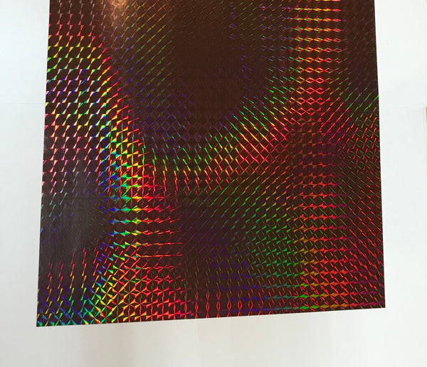 Wider Width Rolls of Prism Tape, Holographic 1/4" Mosaic, Iridescent Tape.