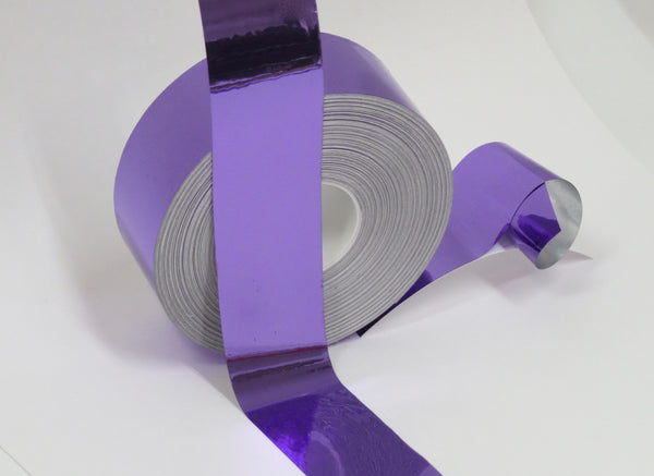 Colored Chrome Tape, 50 Foot rolls of Mirror-like Metallic Sticky Plastic