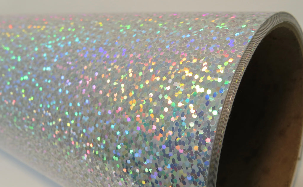SHEETS of SEQUINS Holographic Glittering Sign Vinyl, Choose Color and Size