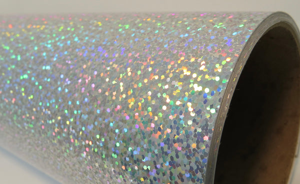 SHEETS of SEQUINS Holographic Glittering Sign Vinyl, Choose Color and Size