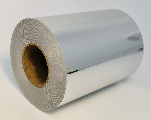SuperBrite Polyester Chrome Tape, choose your size.  Near-Mirror Finish.