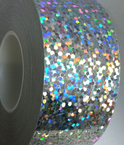 Narrow Rolls of Glittering Sequins Tape, Holographic Tape That Sparkles