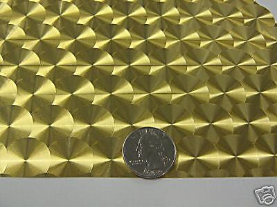 Gold LARGE Engine Turn Vinyl  25 Inch x 150 ft, LongLife Sign Vinyl