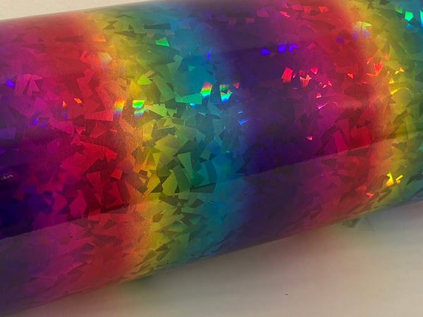 Multi Color Holographic Vinyls, choose pattern and size, 12" wide
