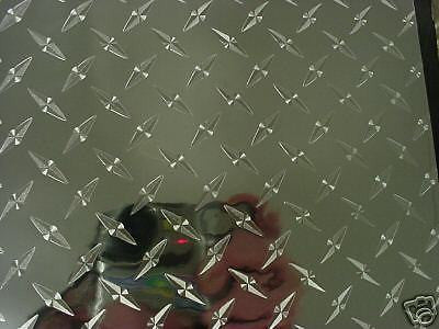 Long-Life Silver Diamond Plate Sign Vinyl  24" x 150 Feet, Self-adhesive