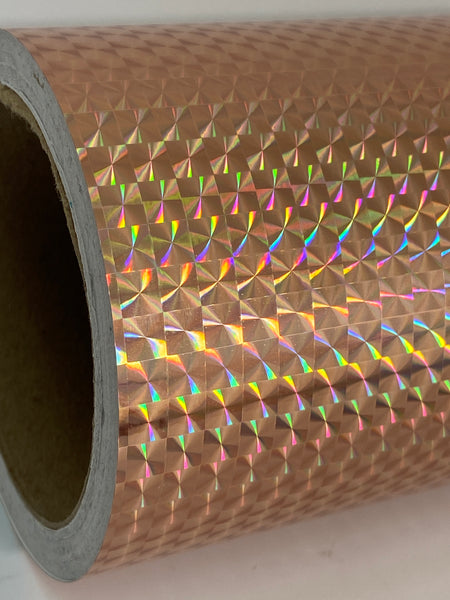 PRISM Holographic Sign Vinyl, 1/4" Mosaic,  Pick Color and Size,  12 and 24 inch wide rolls
