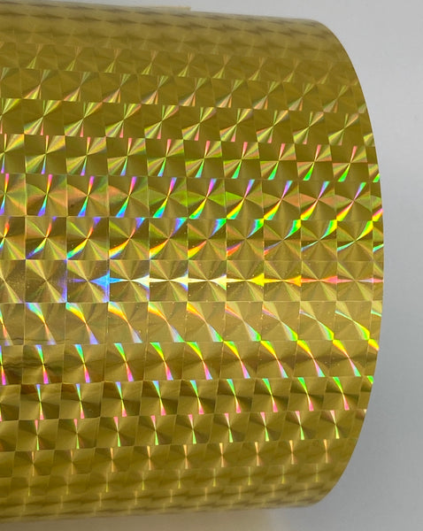 PRISM Holographic Sign Vinyl, 1/4" Mosaic,  Pick Color and Size,  12 and 24 inch wide rolls