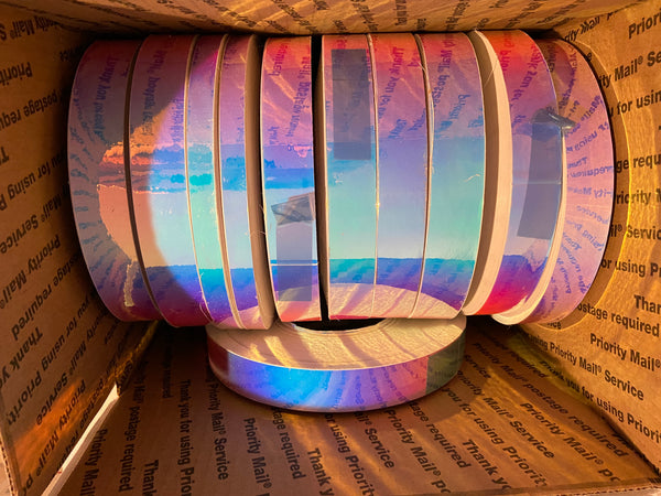 Surplus Tape, 1 inch wide x 150 feet, Rainbow, Leaf, Neons, and More