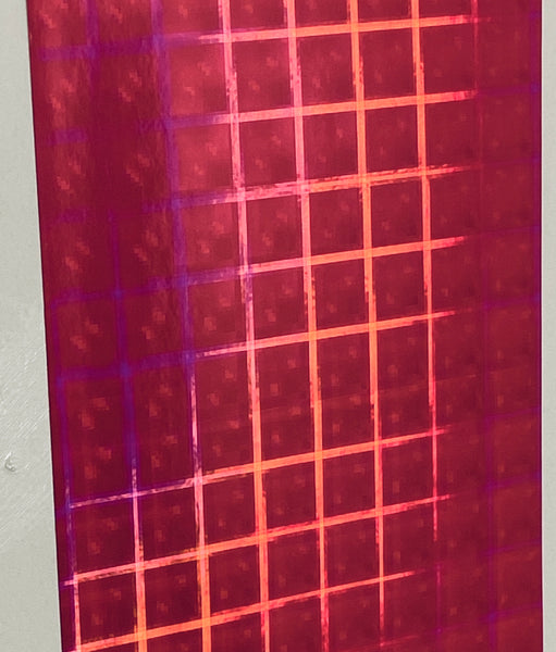 PLAID Sign Vinyl, Holographic Hyperplaid, choose your color