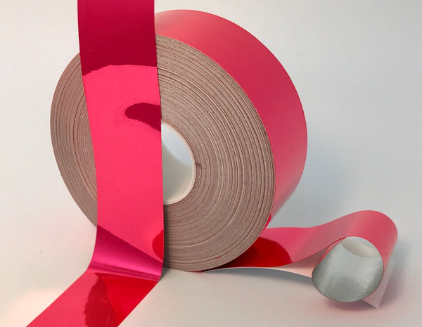 Colored Chrome Tape, 50 Foot rolls of Mirror-like Metallic Sticky Plastic