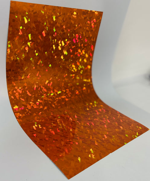 Small Sheets of  HoloCrystal Sign Vinyl , Holographic Crystal, Cracked Ice
