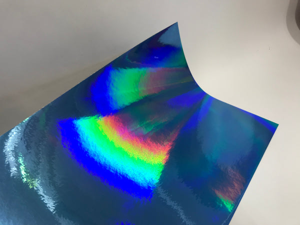 Oil Slick Rainbow Holographic Sign Vinyl, Choose Your Color and Size