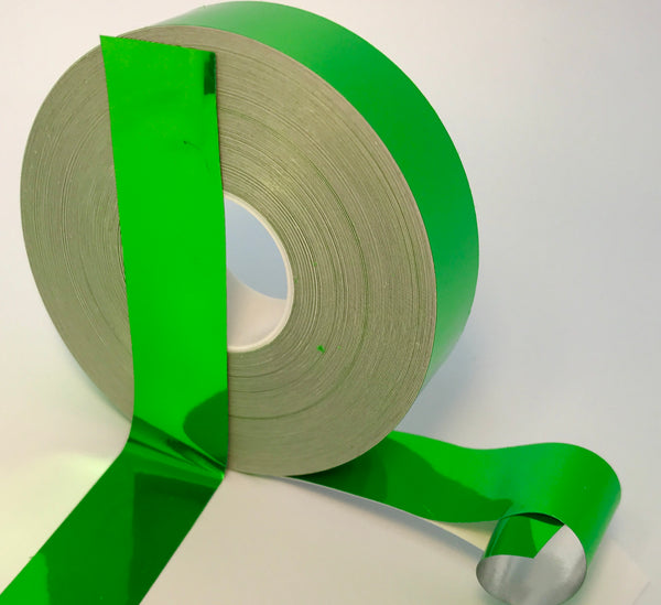 Colored Chrome Tape, 50 Foot rolls of Mirror-like Metallic Sticky Plastic