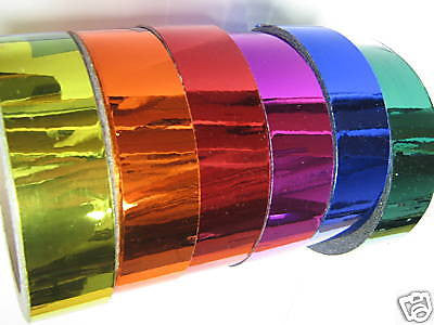 15 Different Color CHROME Tapes, 1/2  inch x 25 feet