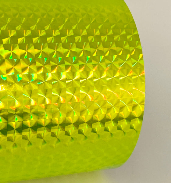 PRISM Holographic Sign Vinyl, 1/4" Mosaic,  Pick Color and Size,  12 and 24 inch wide rolls