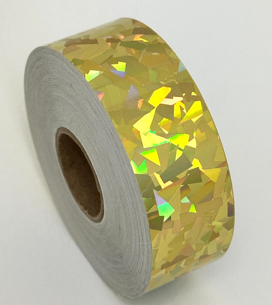 HoloCrystal Tape, choose your color and size, 50 foot rolls of Holographic Tape