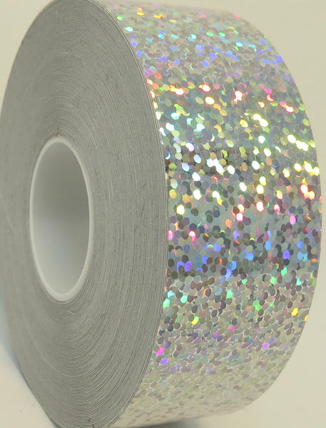 Narrow Rolls of Glittering Sequins Tape, Holographic Tape That Sparkles