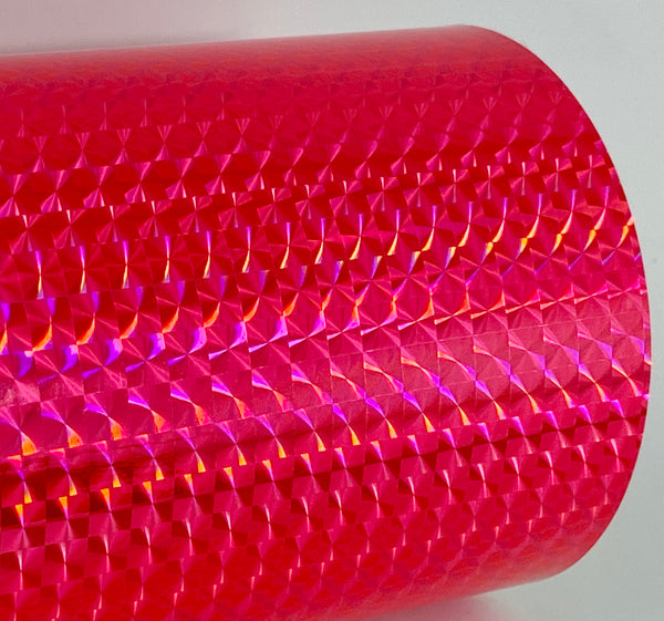 PRISM Holographic Sign Vinyl, 1/4" Mosaic,  Pick Color and Size,  12 and 24 inch wide rolls