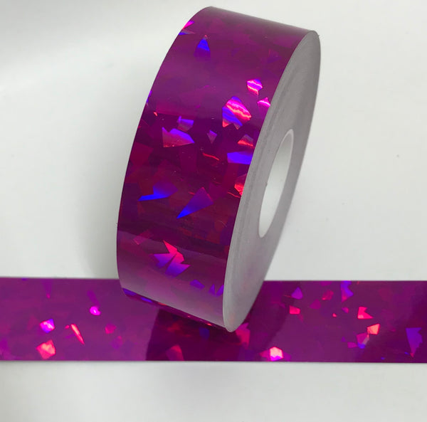 6 Rolls of HoloCrystal Tape, Your Choice of any 6 Colors, Holographic Tape, 1"x25ft ea