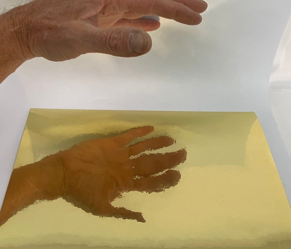 SHEETS of Chrome Sign Vinyl, Choose Any Color,  Thin Self-Adhesive Metallic Plastic