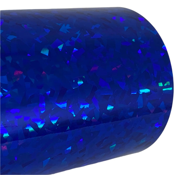 Holographic CRYSTAL Sign Vinyl, choose your size and color, Cracked Glass Ice