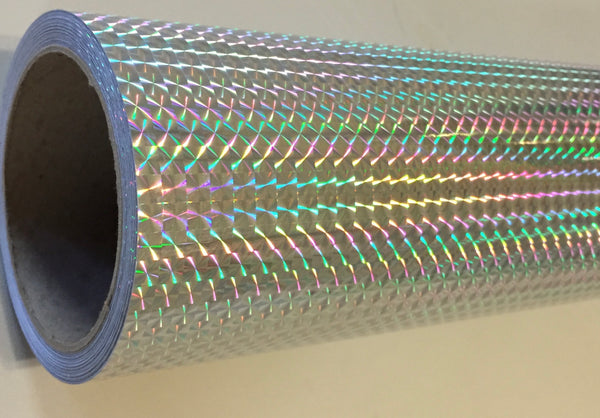 PRISM Holographic Sign Vinyl, 1/4" Mosaic,  Pick Color and Size,  12 and 24 inch wide rolls