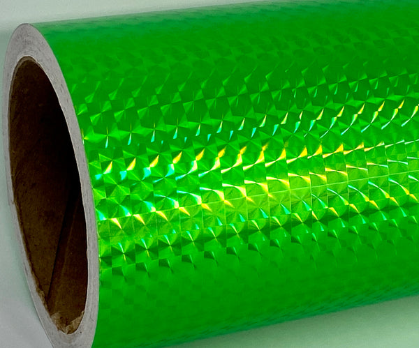PRISM Holographic Sign Vinyl, 1/4" Mosaic,  Pick Color and Size,  12 and 24 inch wide rolls